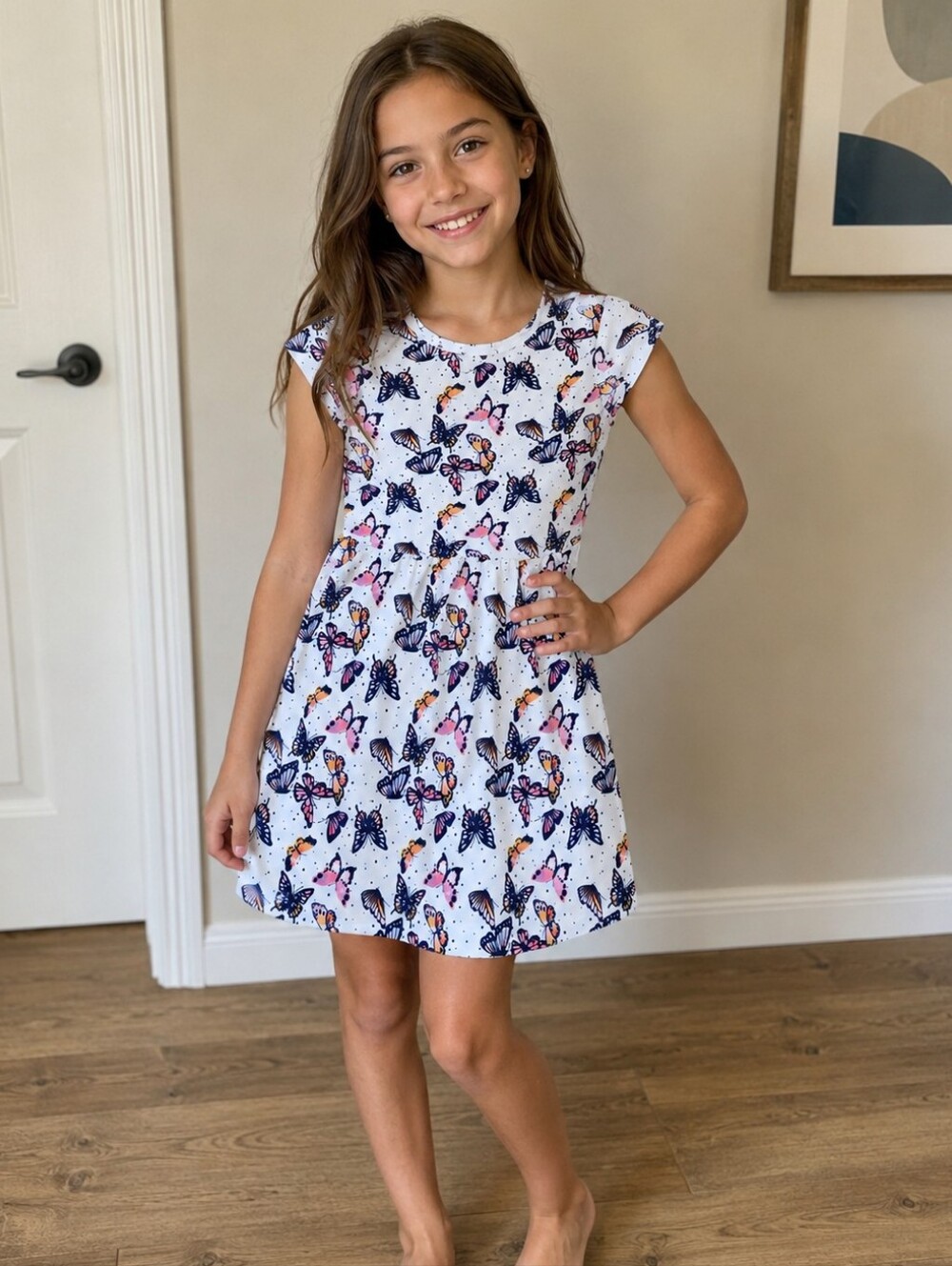 12-14 Girls Butterfly dress
